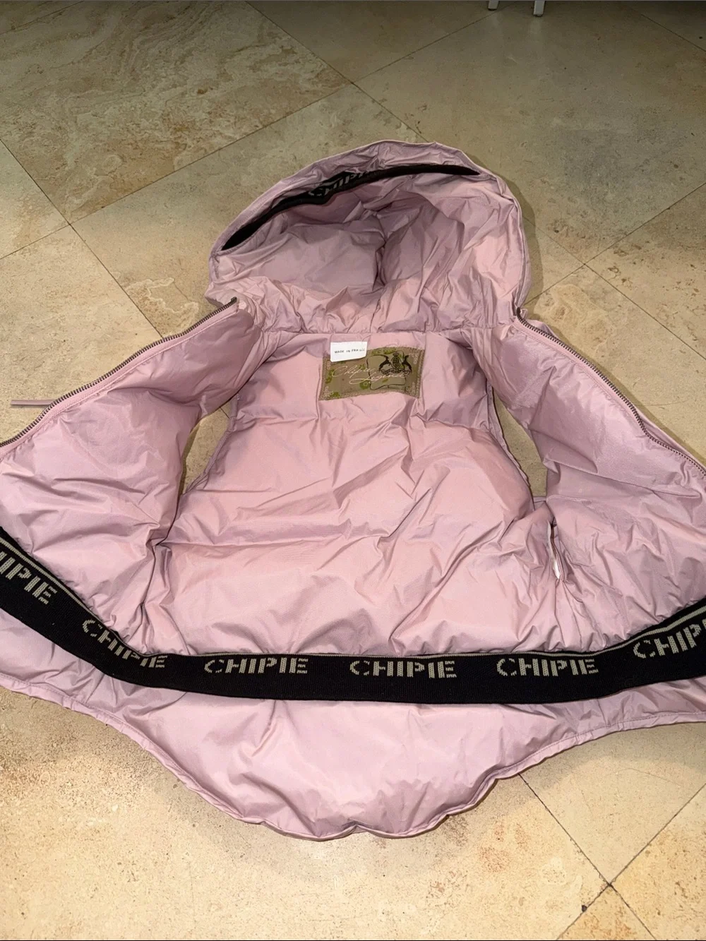 NWT Chipie Kids Pink Quilted Hooded Puffer Vest
